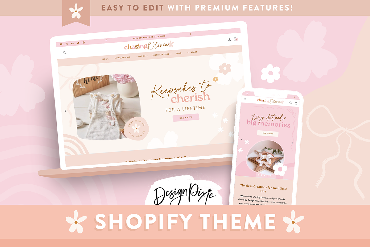 Shopify Theme for Handmade Boutique, a Shopify Template by Design Pixie (Photo 10 of 10)