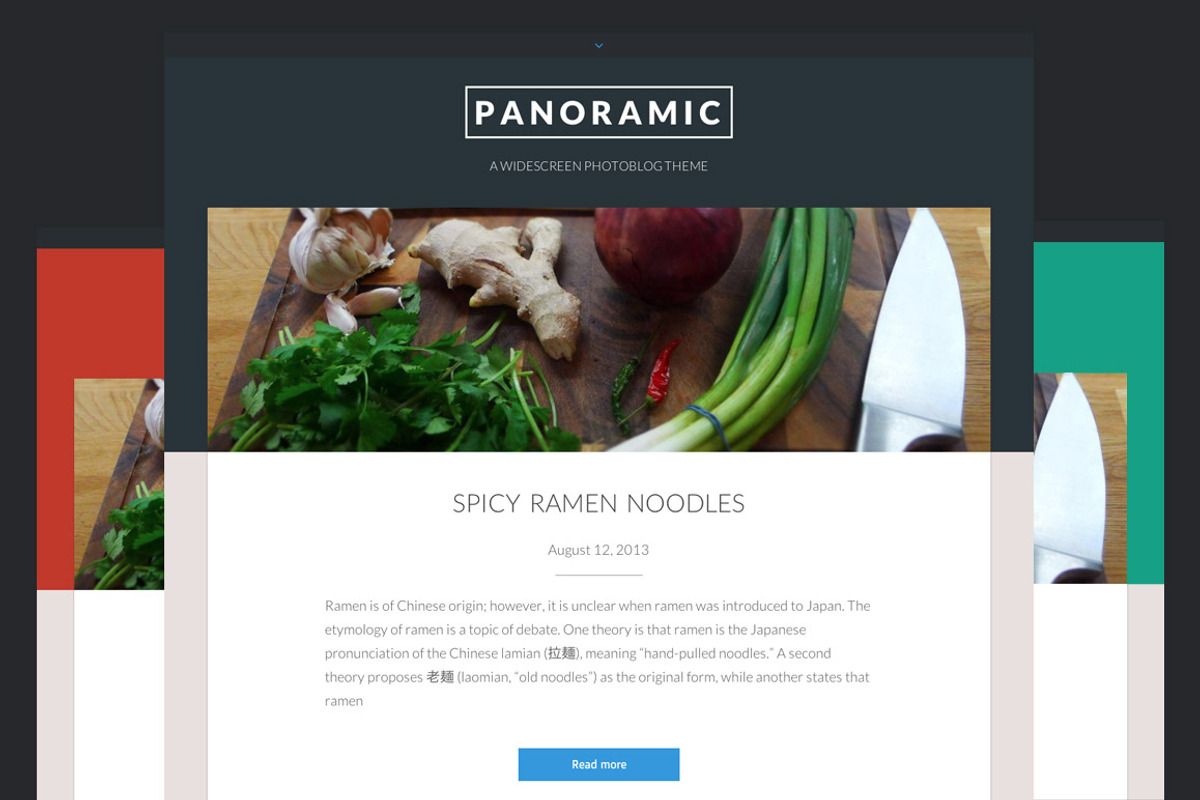 Panoramic. A Widescreen Photoblog, a WordPress Template by Courtyard Themes (Photo 1 of 3)