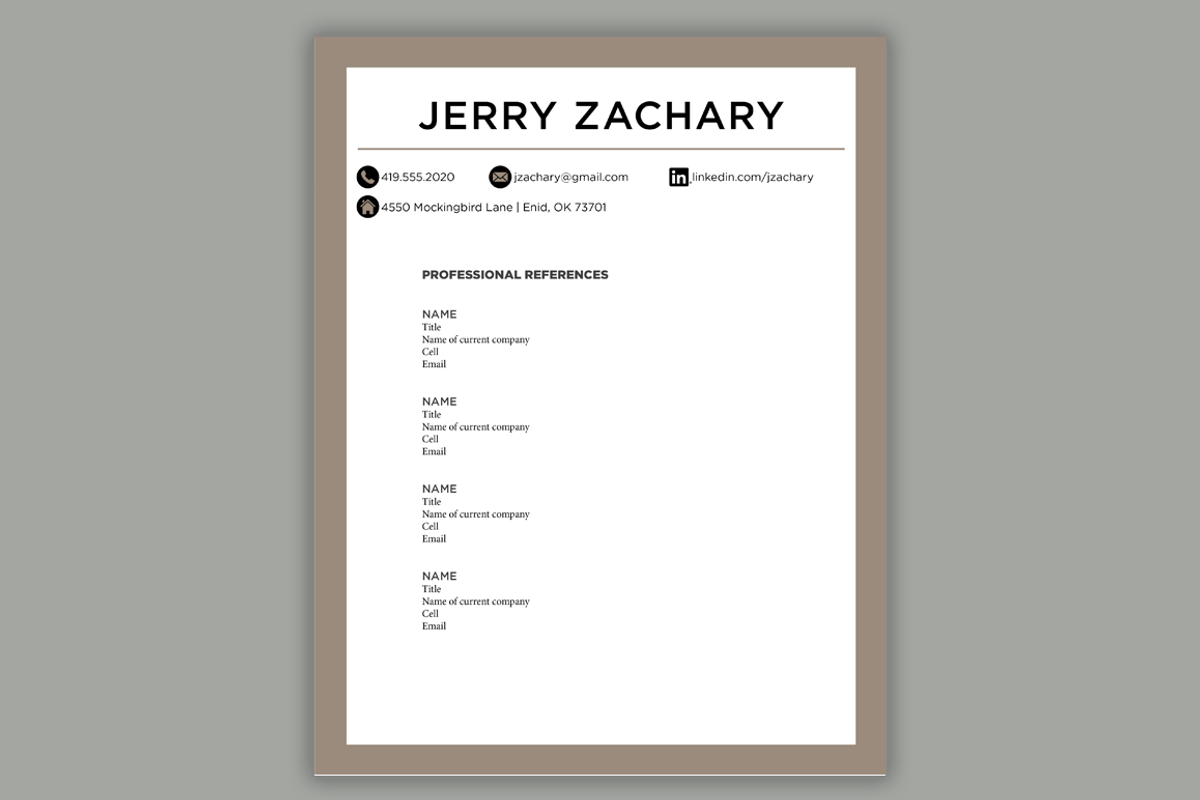 Beige Resume Template Word &InDesign, a Resume Template by Scribbled Napkin Design (Photo 4 of 4)