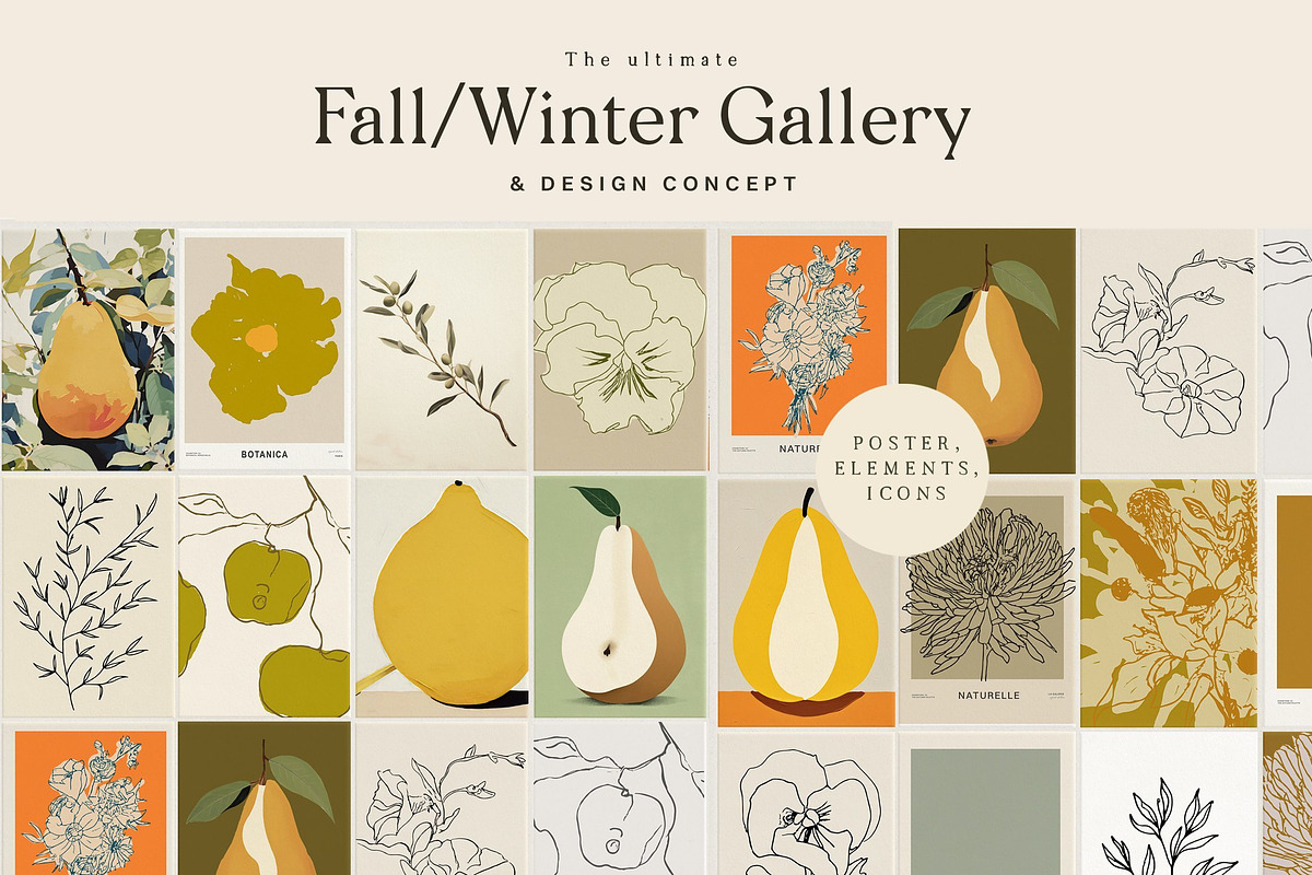 Art Prints Gallery Mega Collection, a Background Graphic by Laras Wonderland (Photo 8 of 18)