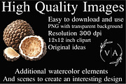 Italian Food Watercolor Clipart, an Illustration by Craft Nest (Thumbnail 4 of 5)