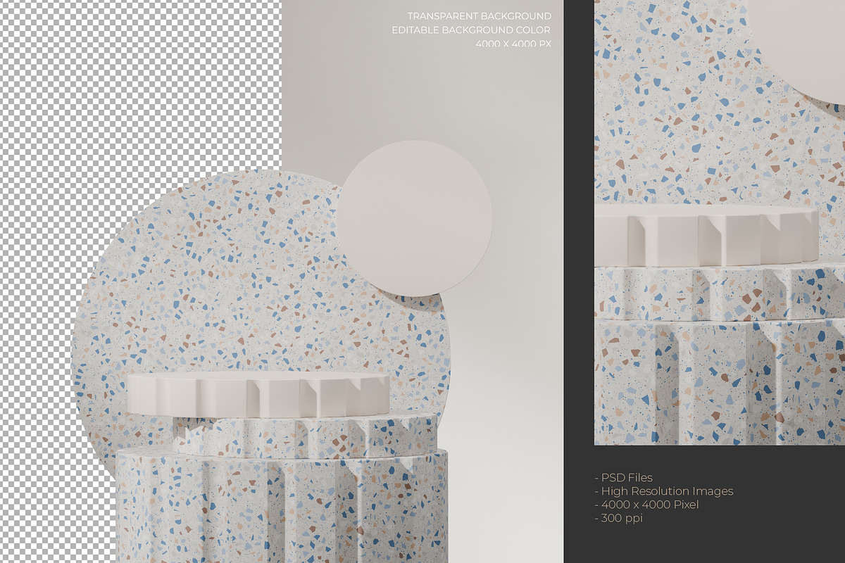 5 Podium with Transparent Background, a Background Graphic by faustudio (Photo 4 of 7)