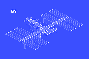 International Space Station Vector