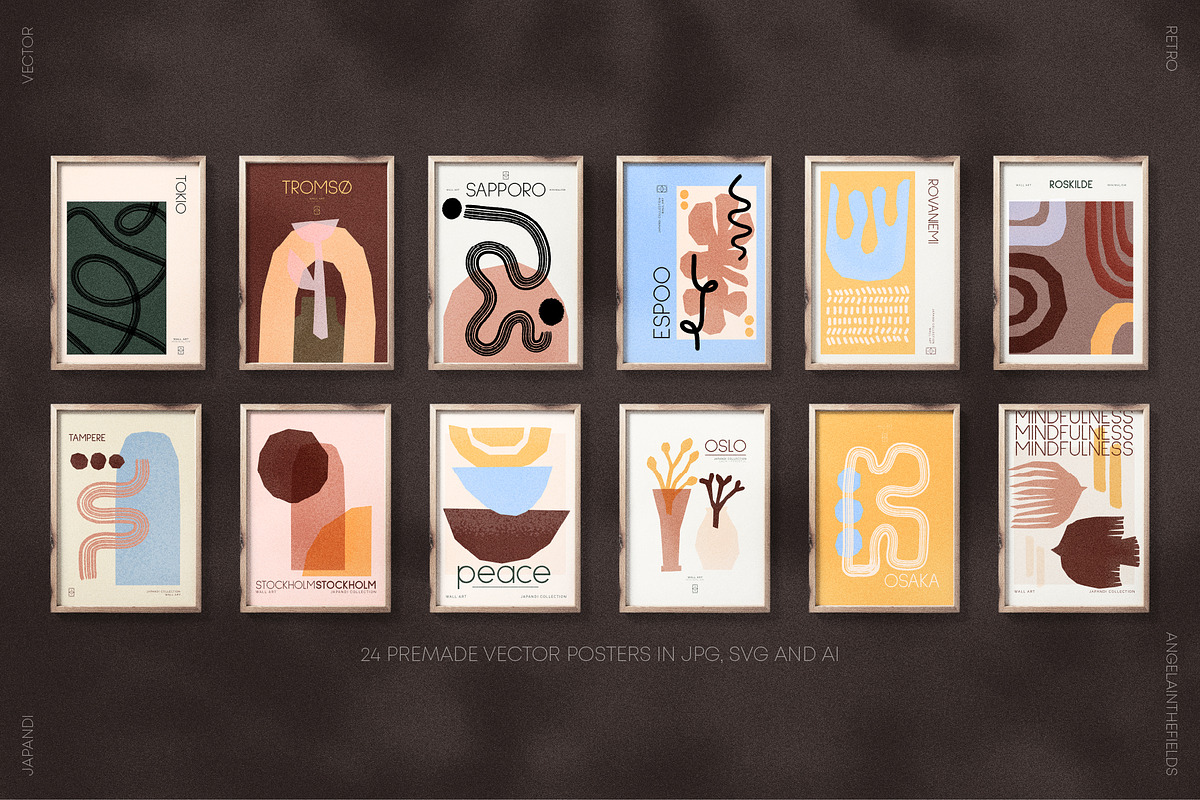 JAPANDI STUDIO Vector Kit, an Object Graphic by angelainthefields (Photo 10 of 12)