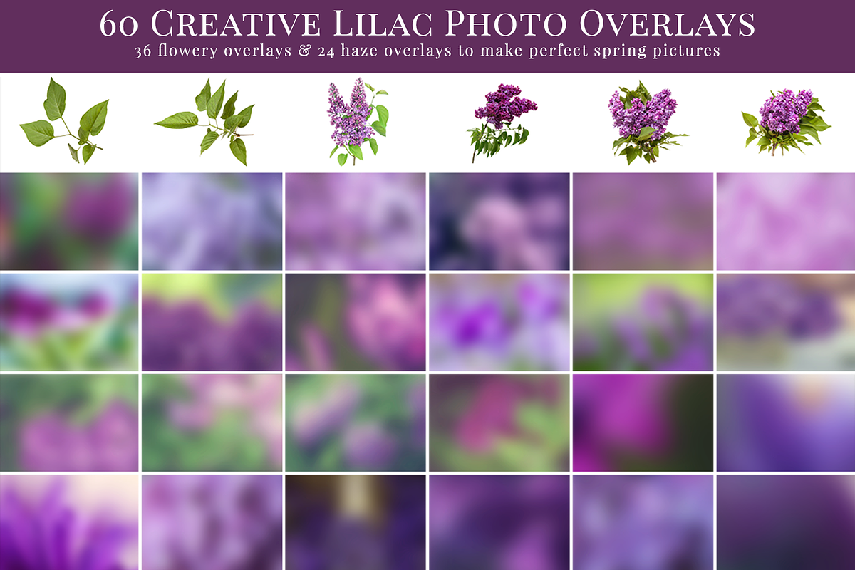 Dreamy Lilac photo overlays preview 5