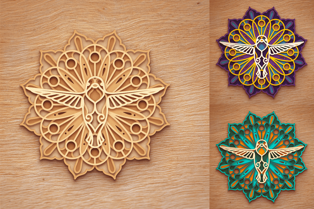 10 Animal Mandalas Set - Laser cut, an Object Graphic by Arshad Ali (Photo 15 of 22)