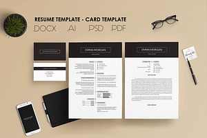 Pack Resume and Card Template / M
