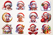 Cute Christmas Baby Santa Sublimatio, an Illustration by RobertsArt (Thumbnail 4 of 5)