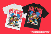 Beast Tone T-Shirt Illustration, an Animal Illustration by badsyxn (Thumbnail 5 of 5)