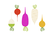 Flat Vegetable Clipart Collection, a Graphic by judayartworks (Thumbnail 11 of 14)