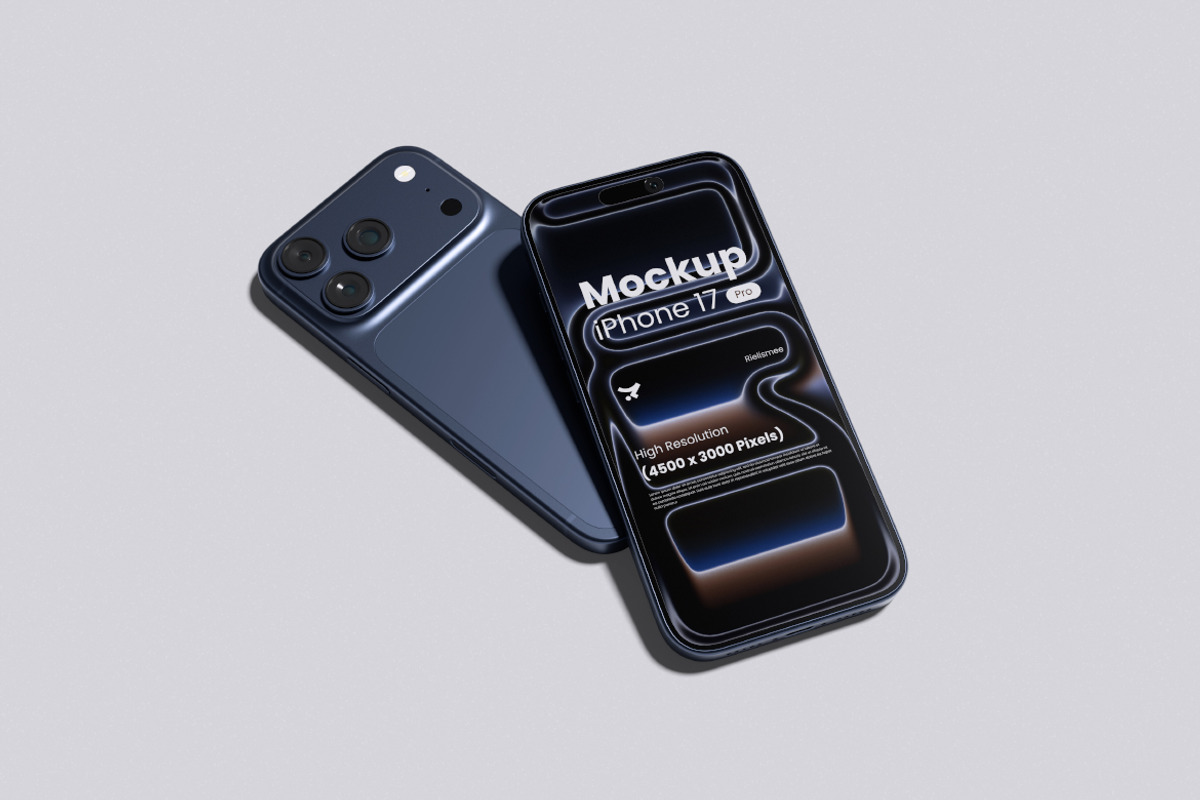 iPhone 17 Pro Mockup Bundle Set, an iPhone Mockup by Rielismee (Photo 3 of 5)