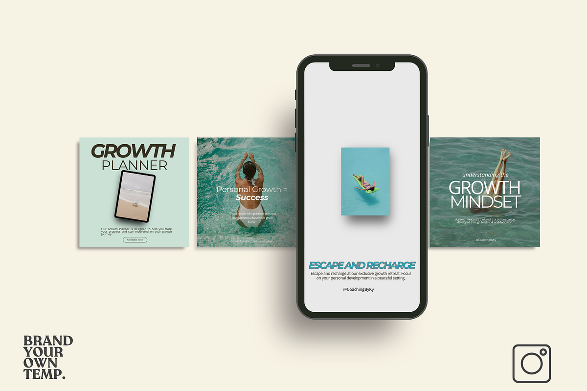 Coaching Canva Templates, a Social Media Template by BYOTstudios (Photo 4 of 8)