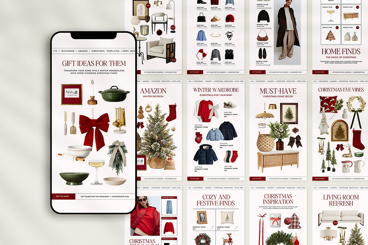 40 Christmas LTK Instagram Story, a Social Media Template by Amaré Creative (Photo 3 of 6)