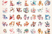 Cute Ballet Animals Mother's Day, an Illustration by DreamCafeArt (Thumbnail 2 of 6)