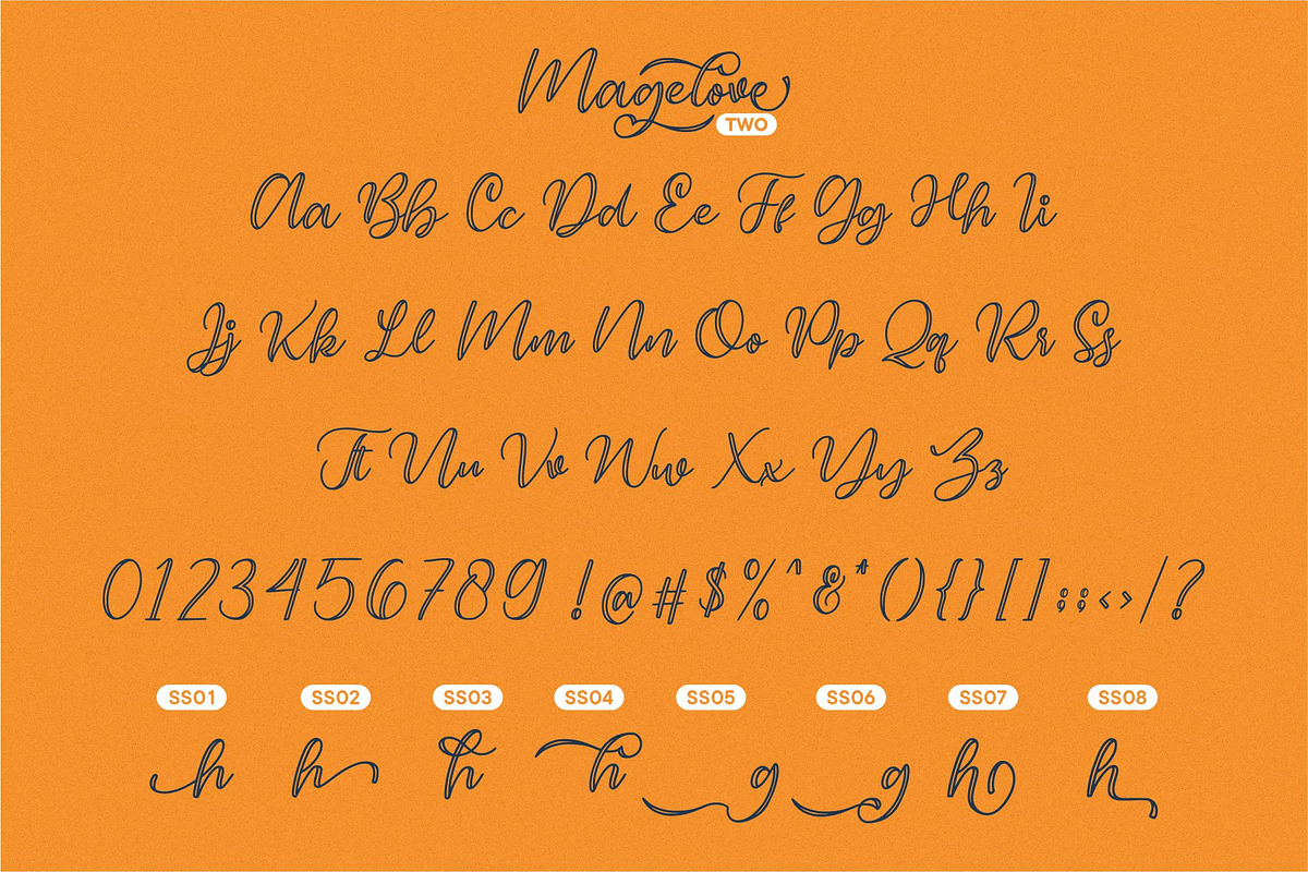 Magelove - Two Style Font, a Script Font by Garisman Std (Photo 11 of 13)