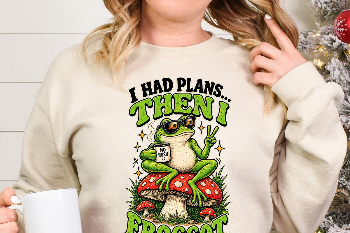 I Had Plans Then I Froggot Cute PNG, an Object Graphic by Star Graphic Design (Photo 6 of 12)