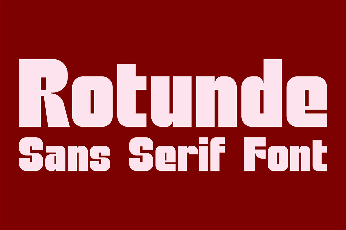 Rotunde - Sans Serif Font, a Font by GG Design (Photo 1 of 10)