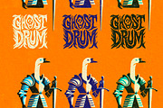 Ghost Drum • Risograph (Illustrator), a Brush Add-On by G.A.R.M. Company (Thumbnail 10 of 10)