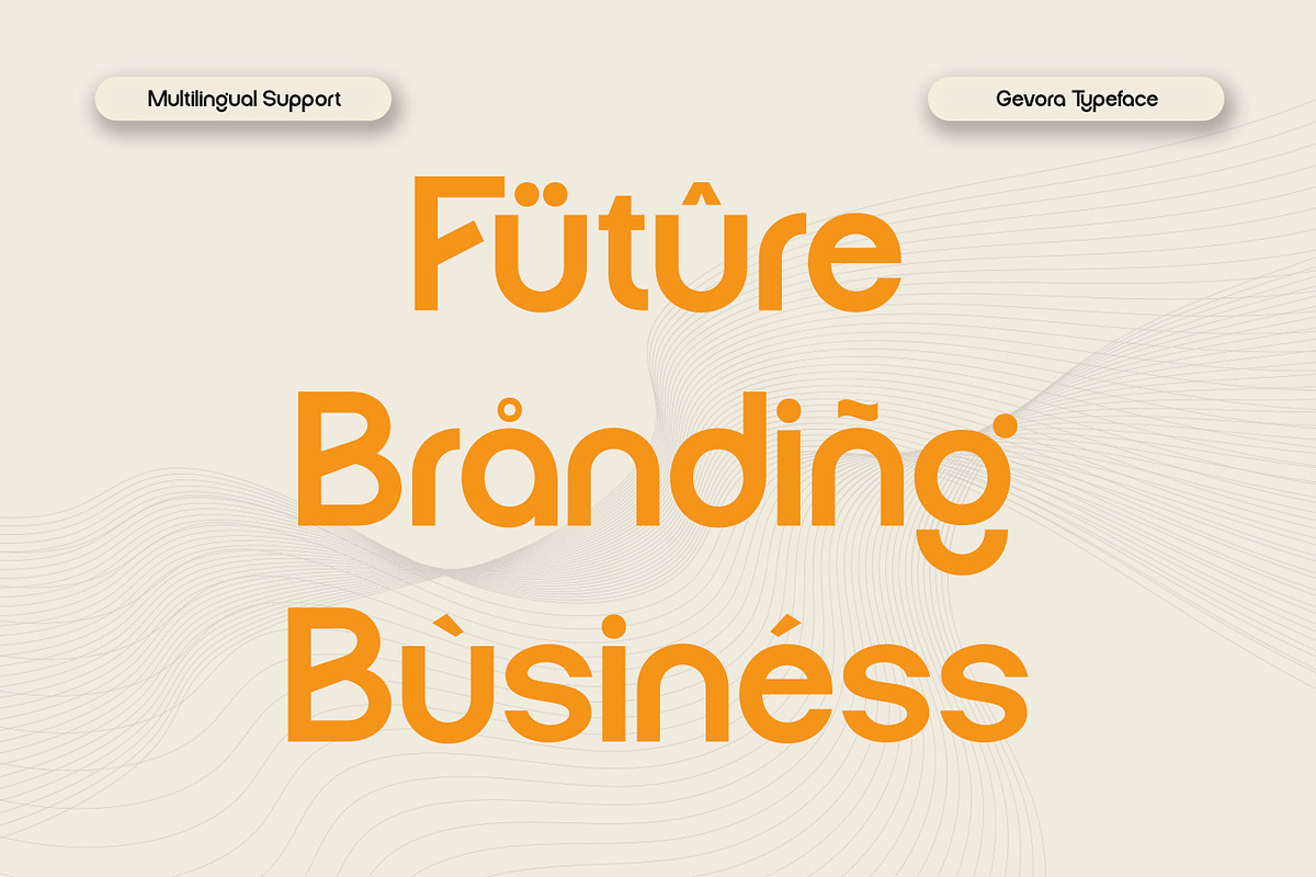 Gevora - Modern Display Font, a Sans Serif Font by Flawless And Co (Photo 10 of 10)