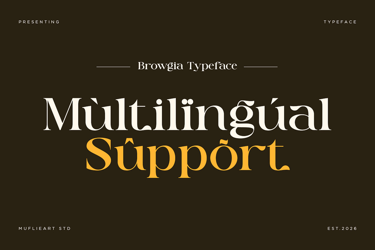 Browgia - Elegant Luxury Typeface, a Serif Font by Muflieart (Photo 3 of 8)