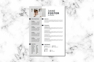 Minimalist Resume, a Resume Template by Artiveko