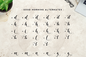 Good Morning Script Font