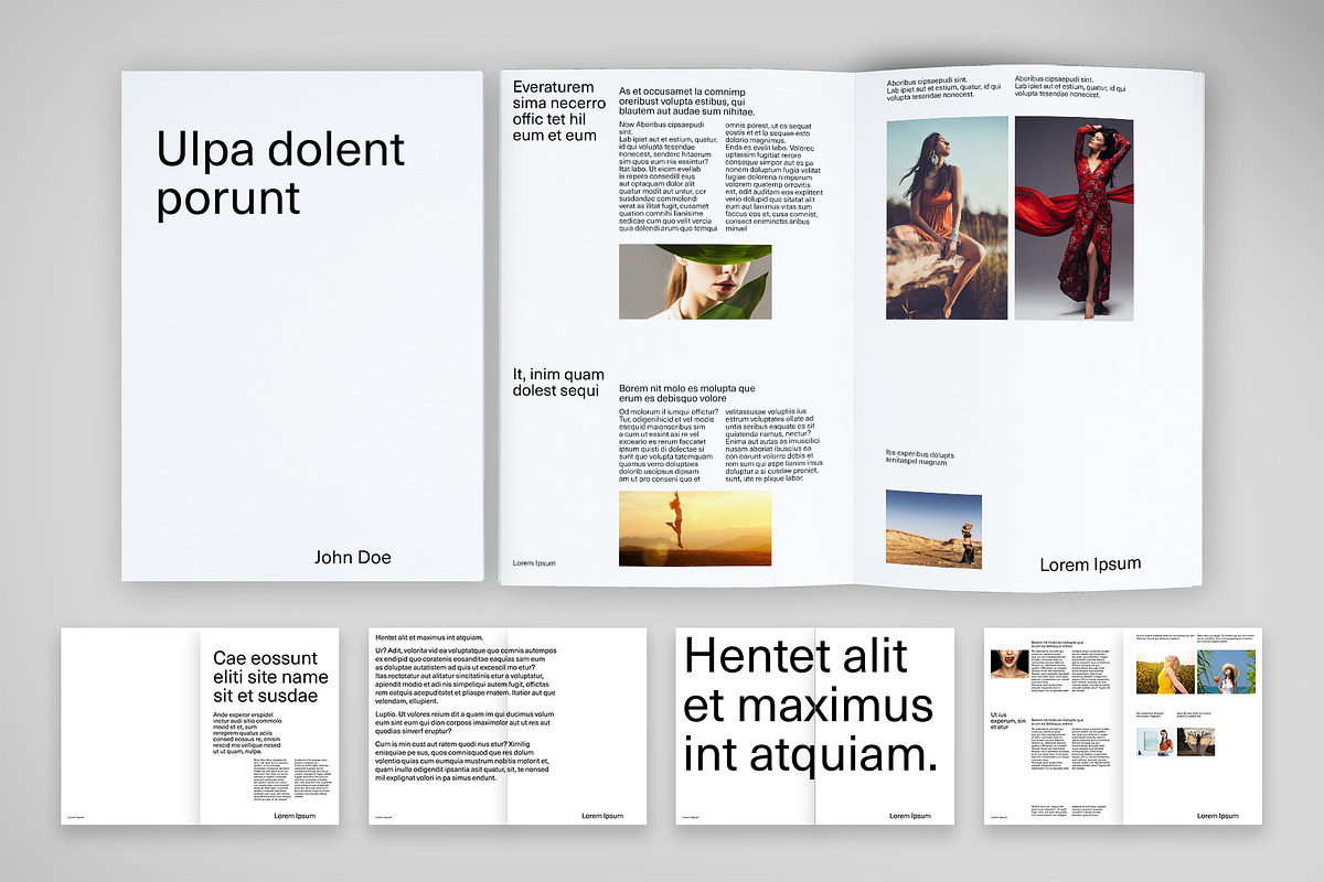 Minimalist Editorial Template