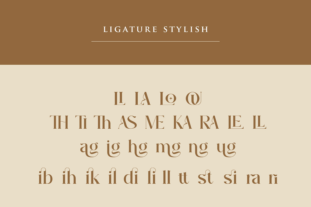 The Glamoure Serif Font, a Serif Font by Idea Studio (Photo 11 of 12)