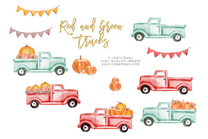 Pumpkin Truck Clipart