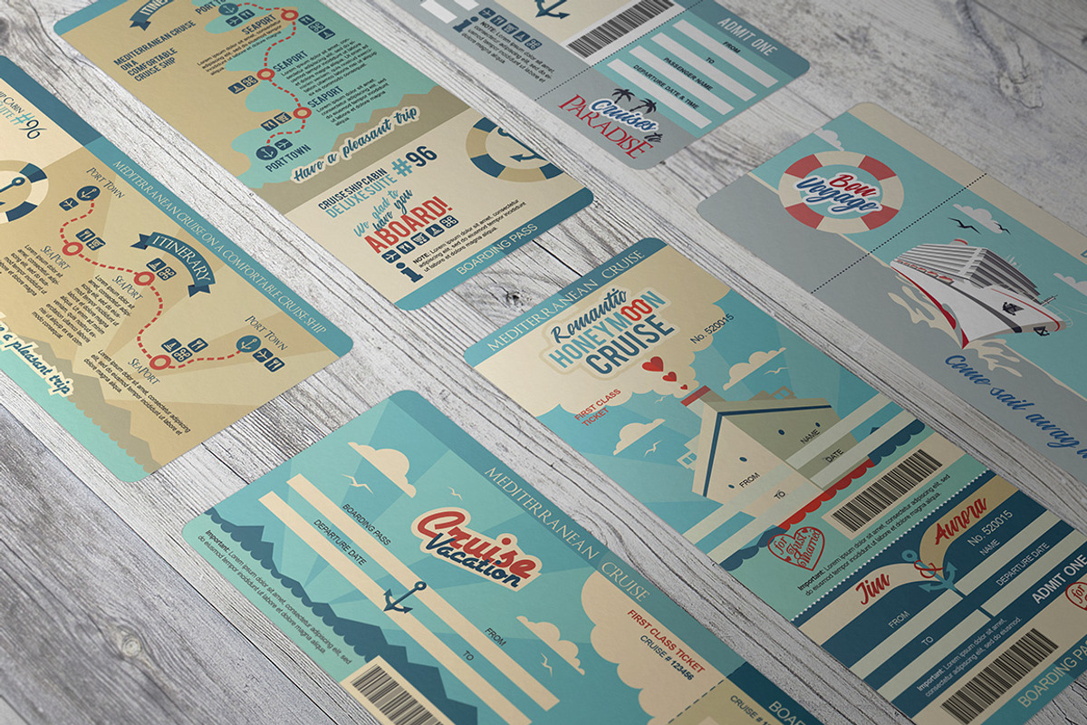 Cruise Invitation Boarding Pass Set, an Invitation Template by Paul Lesser (Photo 9 of 10)