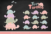 Grandmas Garden Turtle Stack Clipart, an Illustration by Amanda Ilkov (Thumbnail 2 of 4)