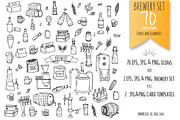 70 Brewery hand drawn elements!, an Outline Icon by Natasha-Pankina.com (Thumbnail 2 of 5)