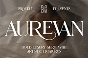 AUREVAN — Bold Luxury Serif, a Serif Font by ToniStudio (Thumbnail 1 of 13)