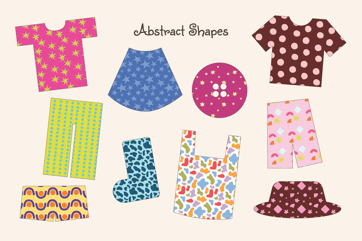 Quirky Playful Seamless Pattern Pack, a Decorative Illustration by Invisual Studio (Photo 7 of 11)