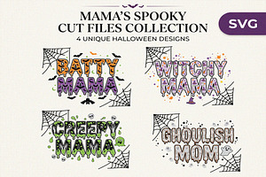 Spooky Mama Halloween SVG Cut Files