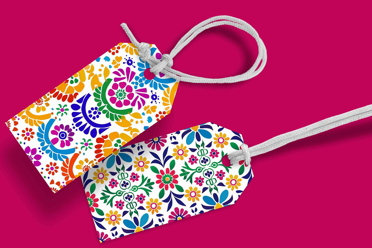 Mexican Papel Picado Patterns, a Pattern Graphic by Pattern Whimsy (Photo 4 of 5)