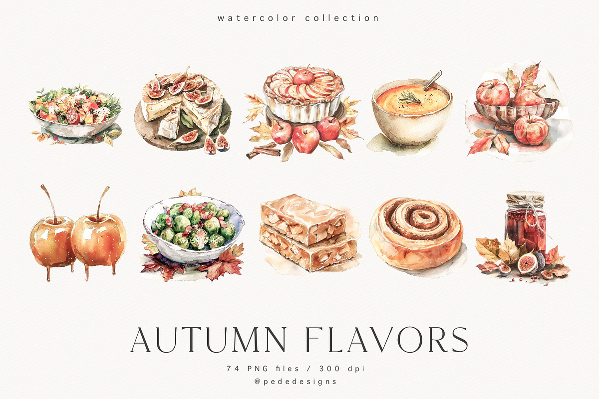 Autumn Flavors, a Food Illustration by PeDe Designs (Photo 3 of 8)