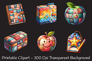 Patchwork Back To School Sublimation, an Illustration by RobertsArt (Thumbnail 3 of 7)