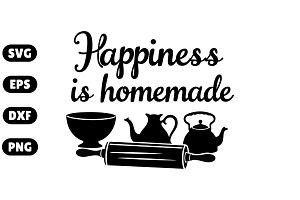 Happiness is Homemade SVG, an Illustration by Awieee1