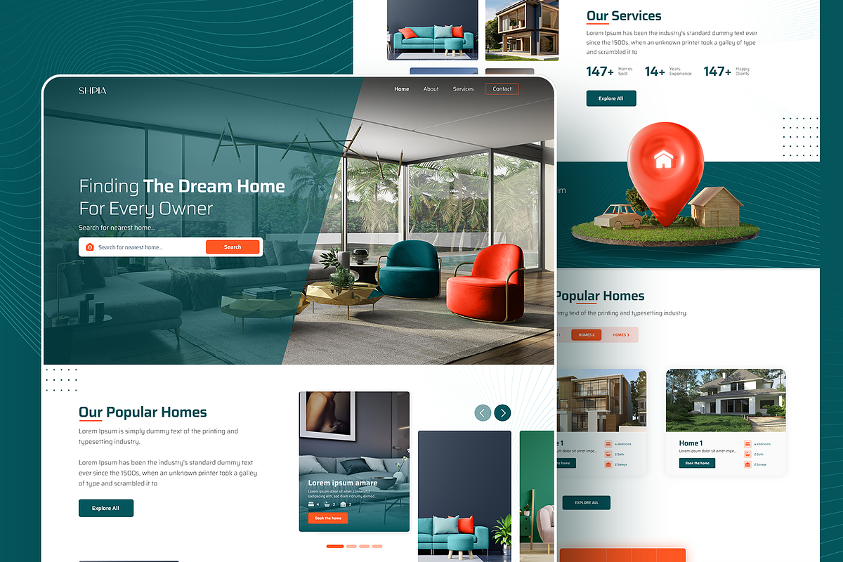 Real Estate Landing Page - SHPIA, a Templates & Theme by HidajetBeqaj (Photo 1 of 5)