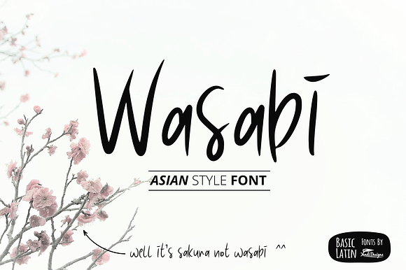 Wasabi Asian Style Font preview 5