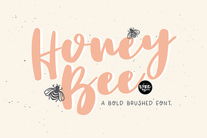 HONEY BEE A Bold Brush Script