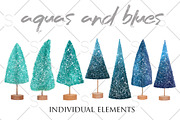 BOTTLEBRUSH CHRISTMAS TREES Pack, a Decorative Illustration by Dana Designs (Thumbnail 3 of 9)