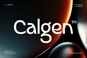 Calgen Display Iconic Branding Font