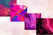 Hot Pink Abstract Art Digital Paper, a Pattern Graphic by SVGArt (Thumbnail 2 of 9)