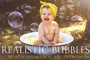 Realistic Soap Bubble Overlays