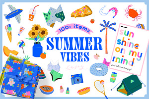 Summer Clipart, Prints, Quotes