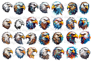 Watercolor Eagle Logo art style, an Object Graphic by Negarin Digital Art (Thumbnail 3 of 11)