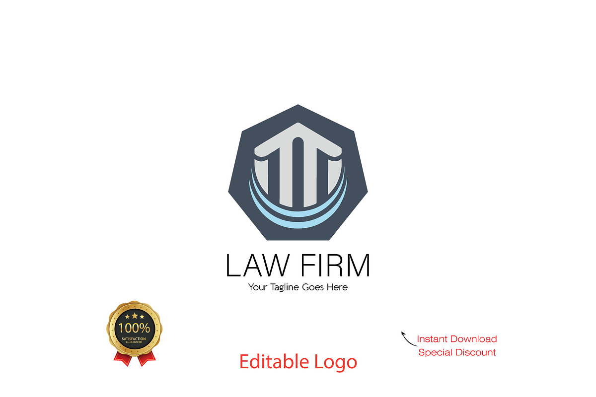 Custom Law Firm Logo Design, a Branding & Logo Template by YUDesignStore (Photo 2 of 7)