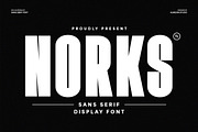 Norks - Bold & Minimalist Sans, a Sans Serif Font by Almeera Std (Thumbnail 1 of 6)